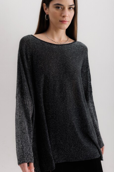 Sweater Tossa Negro Lurex