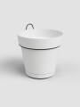 MACETA DE PARED CON PLATO CAPRI BLANCO