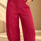 Pantalon barrel Magenta
