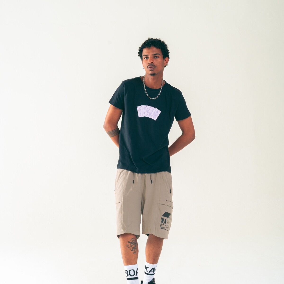 Short - Logo Bermuda Nylon Beige 