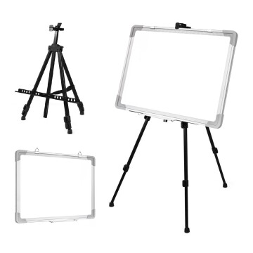 Set Pizarra Blanca 35x50 + Tripode Caballete De Pie 50x35 cm Set Pizarra Blanca 35x50 + Tripode Caballete De Pie 50x35 cm