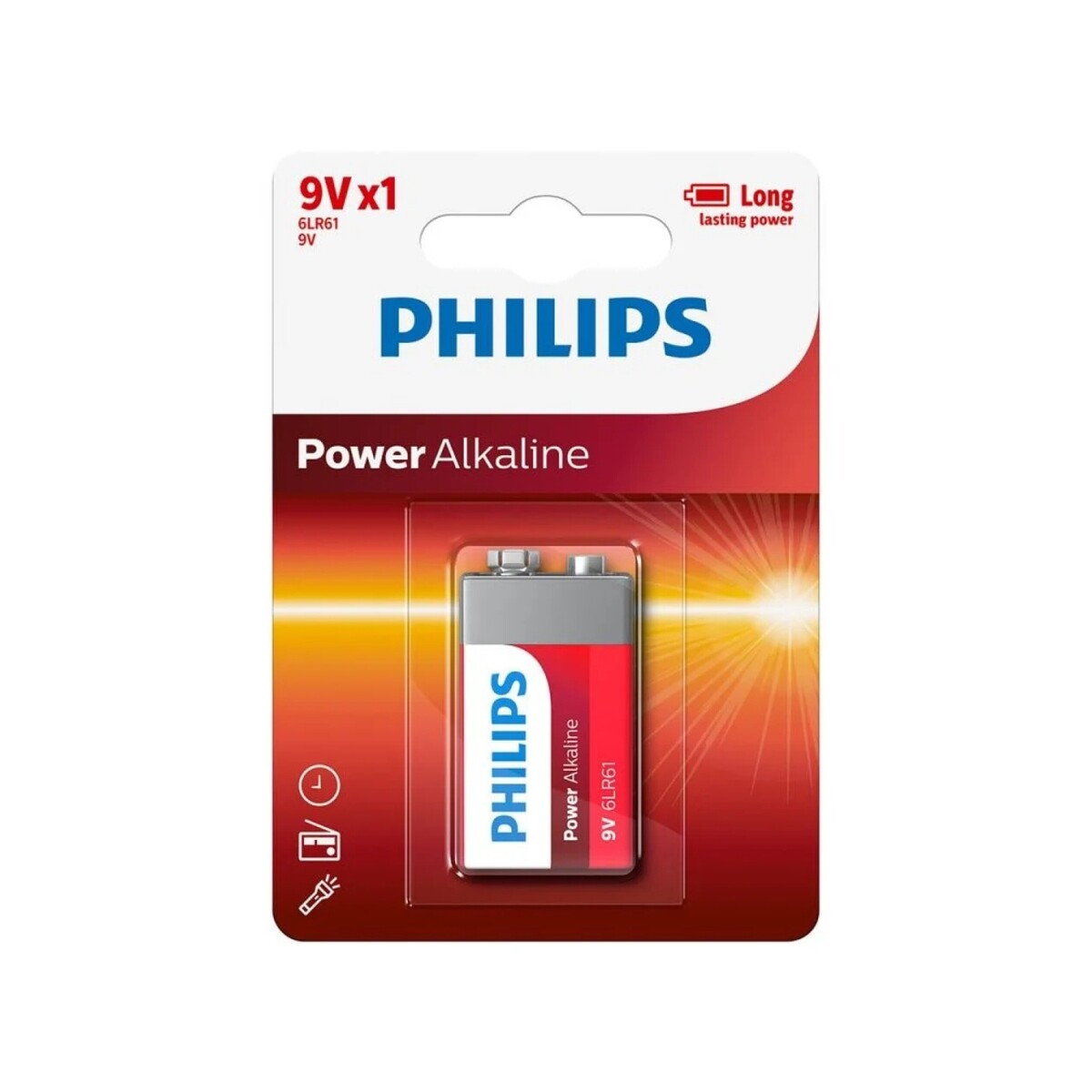 Batería alcalina 9V Philips 