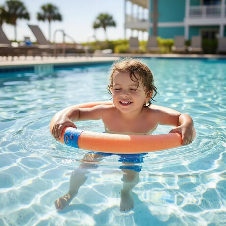 Flotador Circular Mor Flota Piscina Entretenimiento Natación Naranja