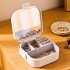 Mini Joyero Organizador Alhajero 9 X 9cm C/ Espejo Asa Blanco