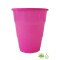 Vaso Biodegradable 210ml x10 Rosa Neón