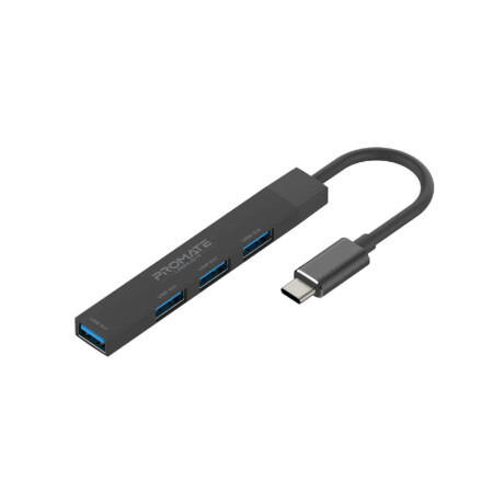 Promate Litehub-4 Black Hub USB-C A USB 3.0 / 3 USB 2.0 Promate Litehub-4 Black Hub Usb-c A Usb 3.0 / 3 Usb 2.0