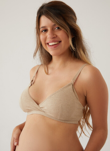 SOUTIEN MATERNAL COTTON TOSTADO