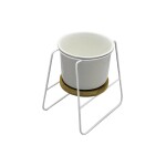 MACETA CERAMICA C/BASE D11x16CM BLANCO MACETA CERAMICA C/BASE D11x16CM BLANCO