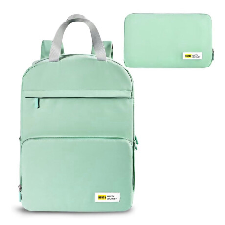 Mochila Plegable Unisex Liviana Impermeable p/Viaje y Paseo Verde