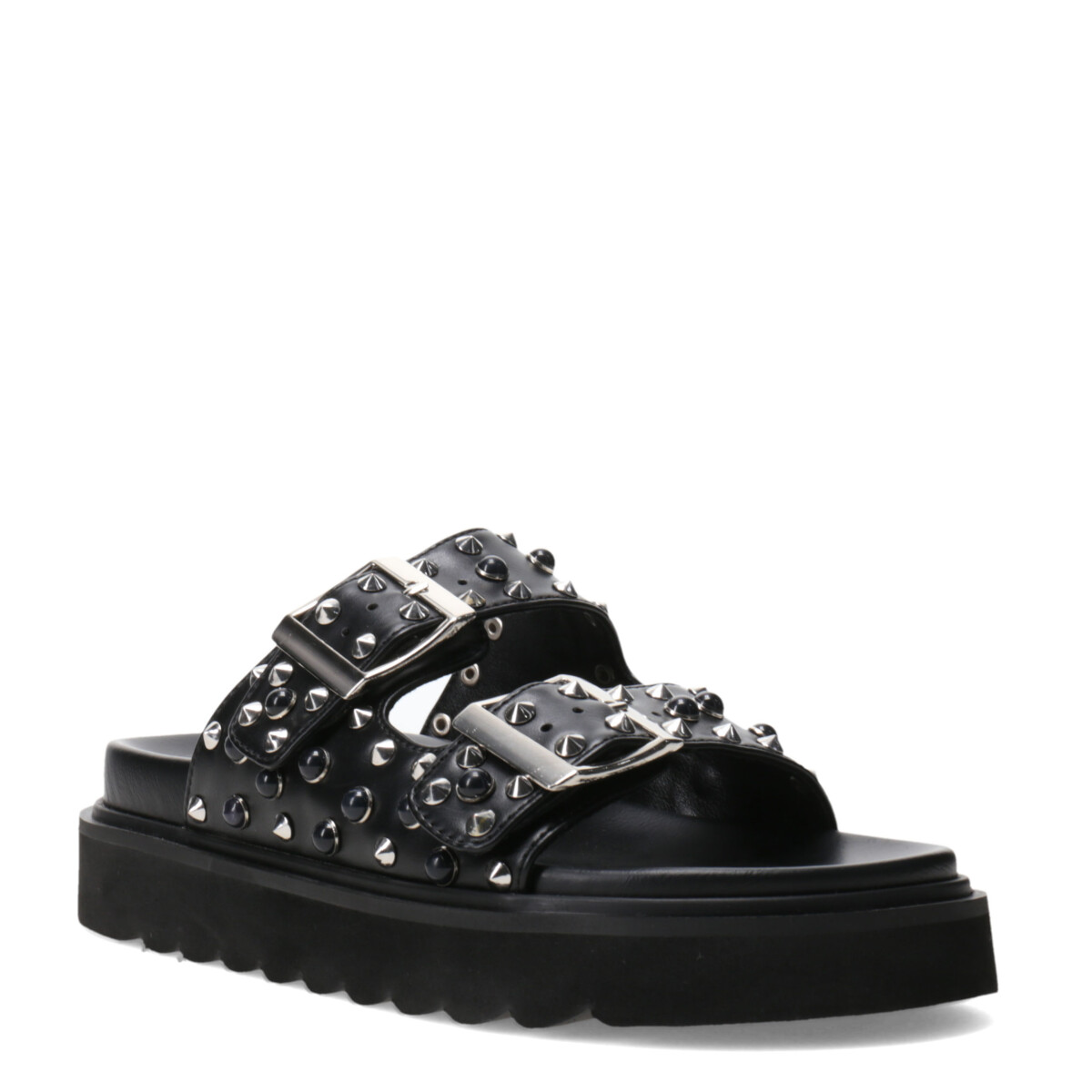 Sandalia JUNOQ con hebillas y tachas MissCarol - Black 
