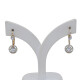 Caravanas en oro 18k, platino y brillantes Caravanas en oro 18k, platino y brillantes