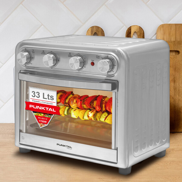 Horno Y Freidora Sin Aceite Punktal Pk-064 Ix 33 Lts HORNO FREIDORA PK-064 IX 33LTS INOX
