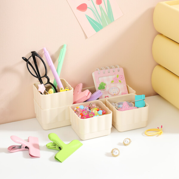 Organizador apilable 4pcs beige
