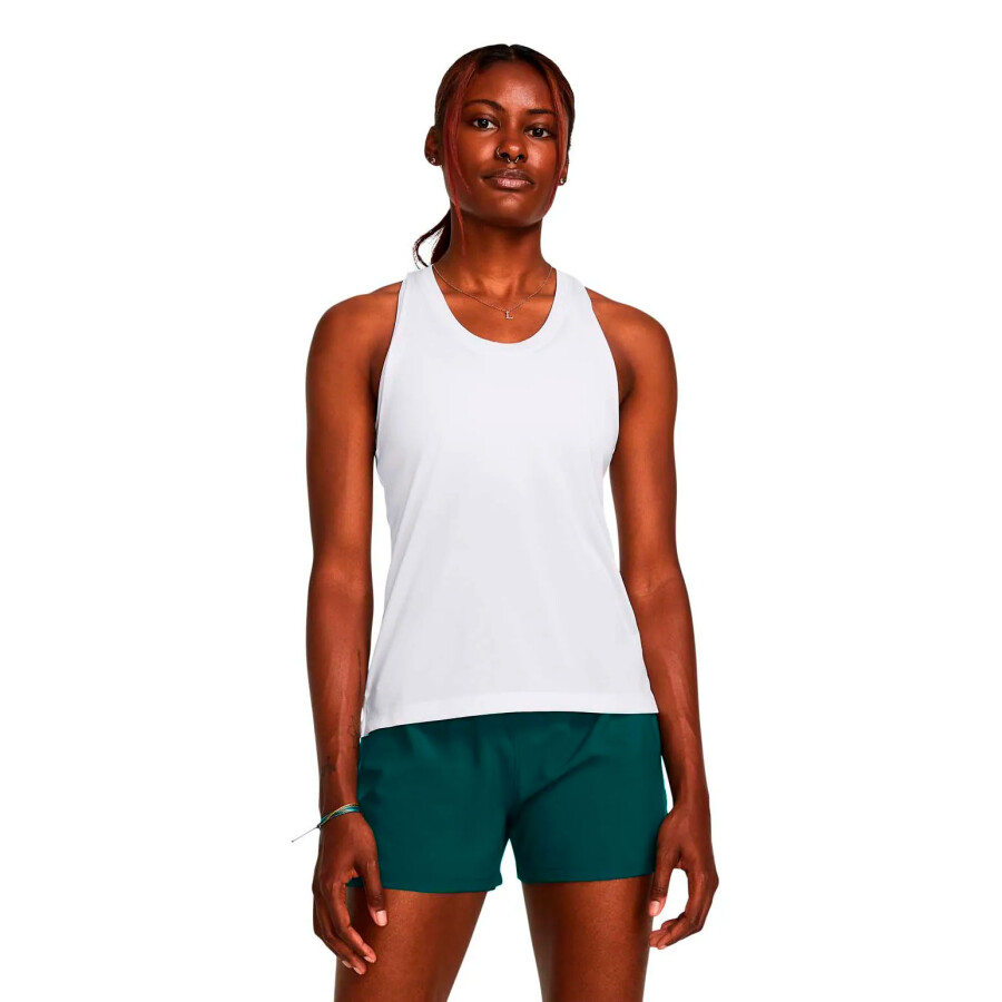 Musculosa de Mujer UNDER ARMOUR Launch Singlet Blanco