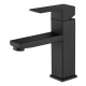 Canilla 18cm Monocomando Mezcladora Para Baño Metal Negro Negro