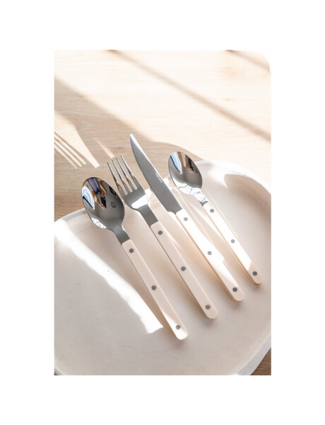 SET X2 CUCHARA DE TE 18CM AC MANGO BEIGE TOSCANA SET X2 CUCHARA DE TE 18CM AC MANGO BEIGE TOSCANA