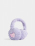 Orejeras infantiles Con glitter Orejeras Infantiles Con Corazón - Violeta Lila