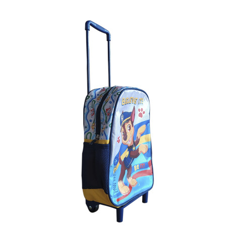 Mochila Infantil Paw Patrol con Carro Tafeta Chica 30 x 23 cm GRIS