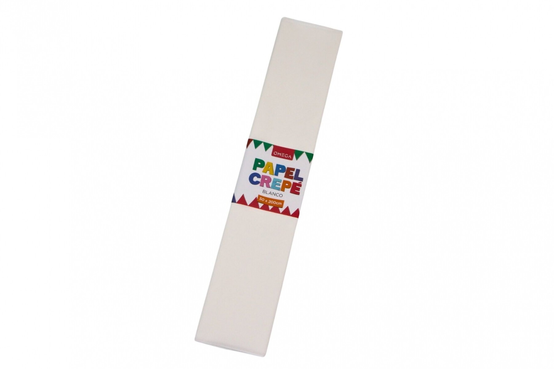 PAPEL CREPE 2MTS.X0.50 - COLOR BLANCO 