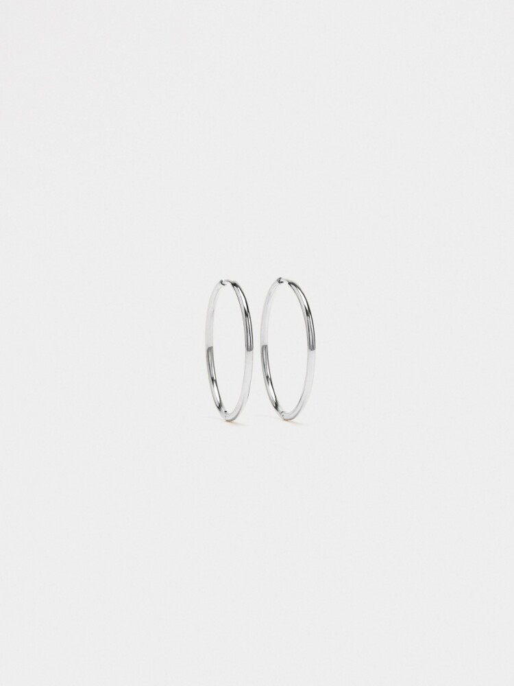 Aros Lisos - Acero Inoxidable plateado