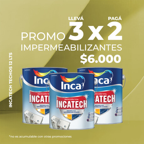 PROMO 3X2 INCATECH MULTISUPERFICIE BLANCO 12 KG. PROMO 3X2 INCATECH MULTISUPERFICIE BLANCO 12 KG.