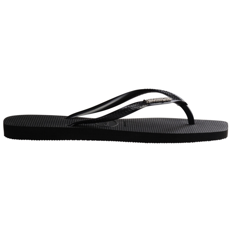 Sandalias Havaianas Sl Sq Logo Met FC Mujer Negro/plata