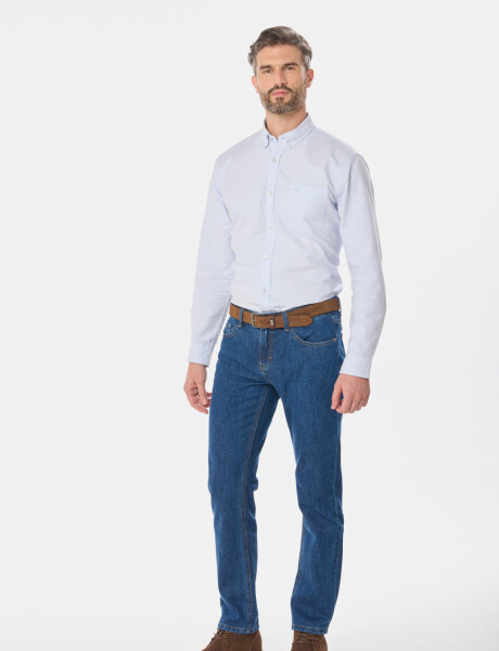 PANTALÓN DE JEAN CLÁSICO Azul