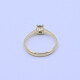 Anillo solitario oro 18k y brillante engarce 4 puntas. Anillo solitario oro 18k y brillante engarce 4 puntas.