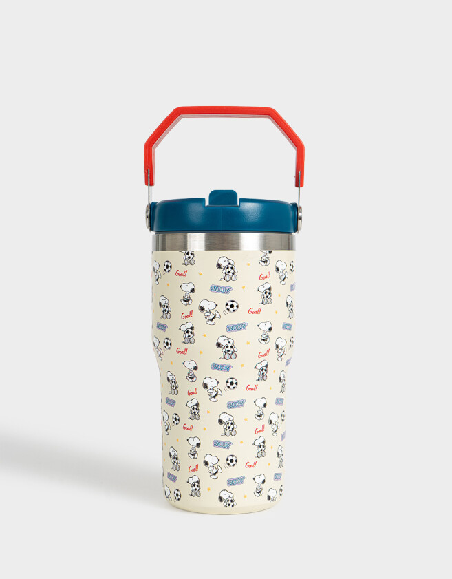 Artículos cocina Vaso Metálico Snoopy Mundial - Blanco Crudo