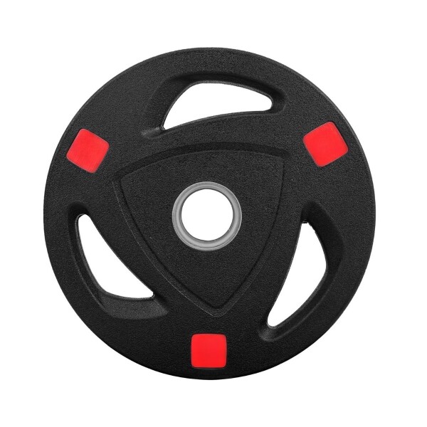 Disco 5 Kg Para Barra Olímpico Manijas 3 Agujeros Recubierto Disco 5 Kg Para Barra Olímpico Manijas 3 Agujeros Recubierto