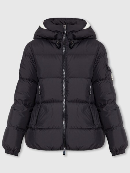 Moncler -Campera rellena de plumas con capucha ajustable, DRAA Negro