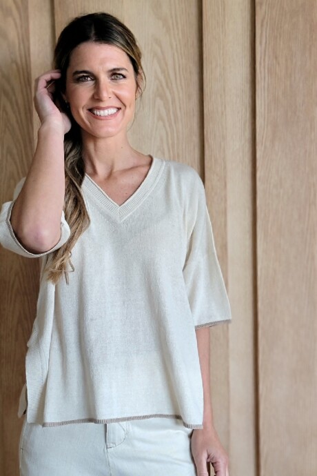Remera Nogal Knitted Arena