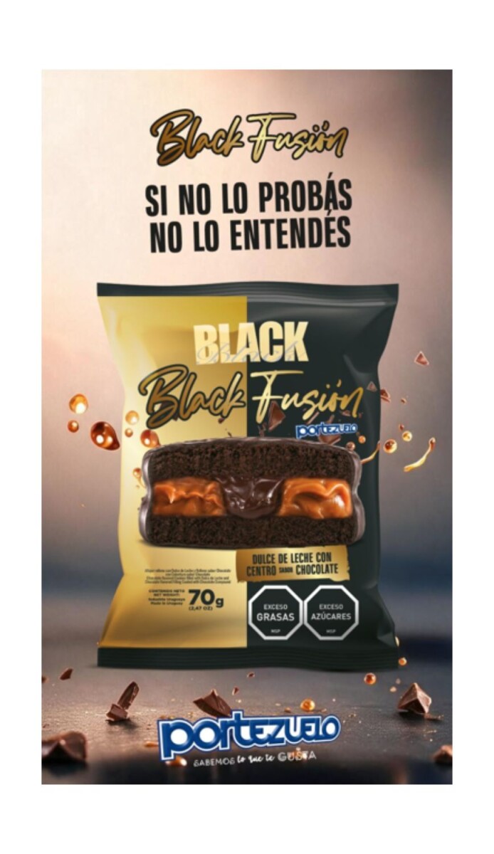 ALFAJOR PORTEZUELO BLACK FUSION X16 