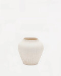Jarrón Anse de papel maché blanco 20 cm Jarrón Anse de papel maché blanco 20 cm