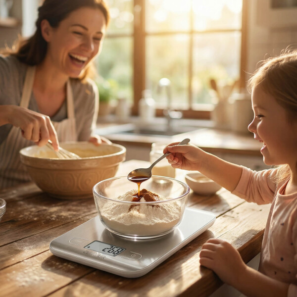 Balanza Digital de Cocina IMBACK con Precisión 1g a 5kg, Acero Inoxidable Color Plateado Balanza Digital de Cocina IMBACK con Precisión 1g a 5kg, Acero Inoxidable Color Plateado