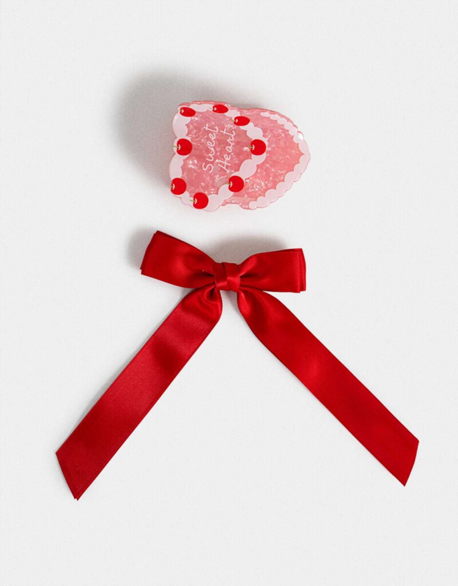 Set De Accesorios De Pelo - Combinacion Bicolor 