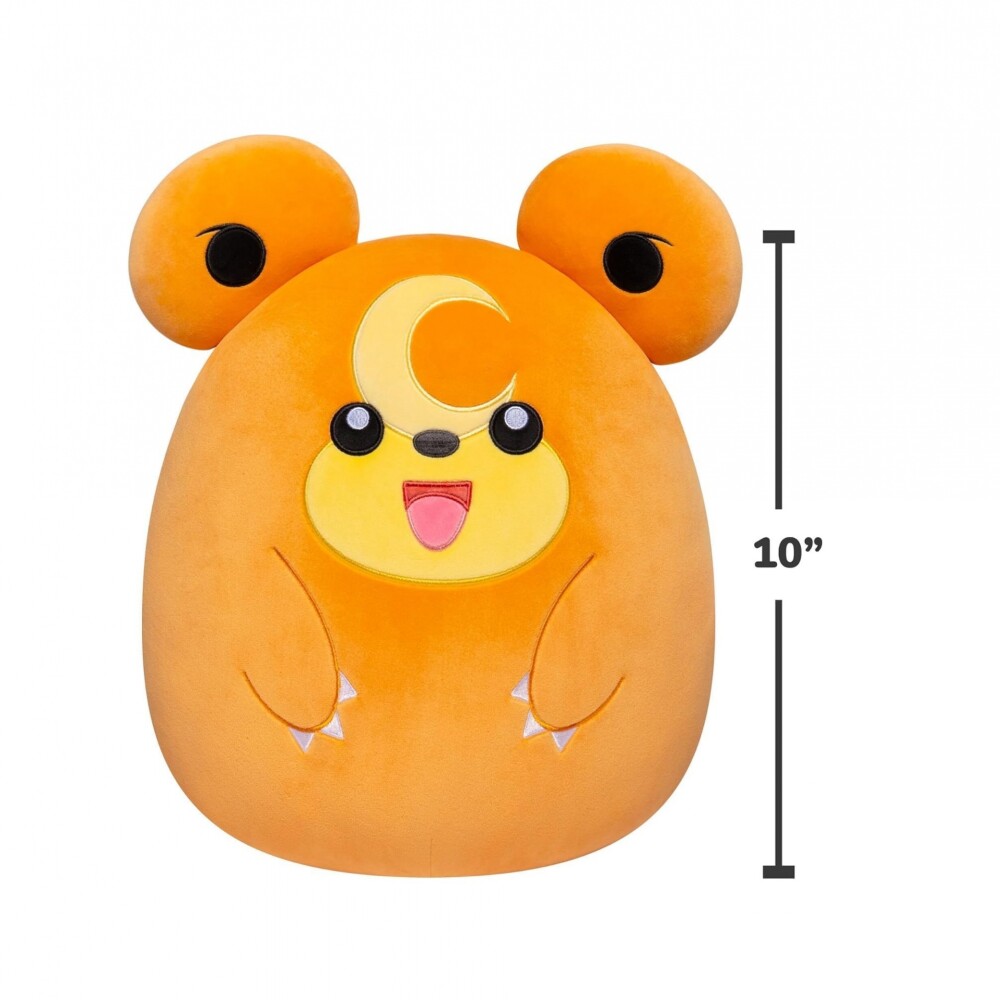 Peluche Squishmallows Pokémon Teddiursa 10 Pulgadas SQUISHMALLOWS PELUCHE POKEMON - TEDIRUSSA 10""""