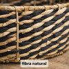 Canasta Decorativa Redonda De Fibra Natural - Mediana Canasta Decorativa Redonda De Fibra Natural - Mediana