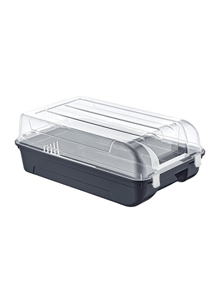 CAJA PARA ZAPATOS GRIS (V)