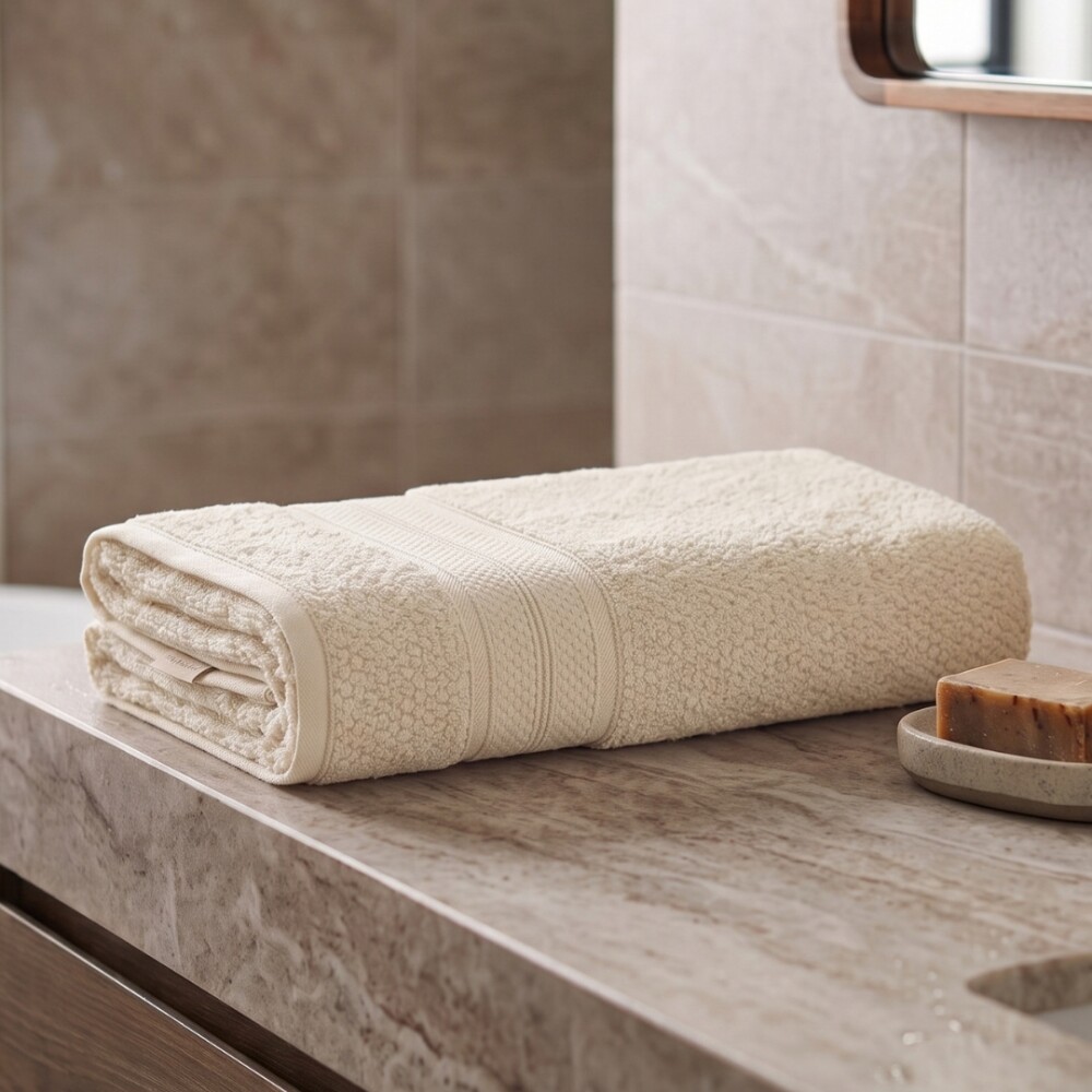 Toalla De Baño 80 x 150 Nuvia 100% Algodón - Karsten Beige