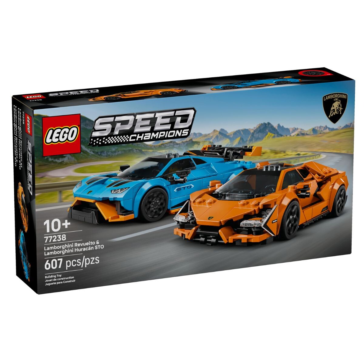Lego Speed Champions Lamborghini Revuelto y Huracán STO 607 Pcs 10+ 