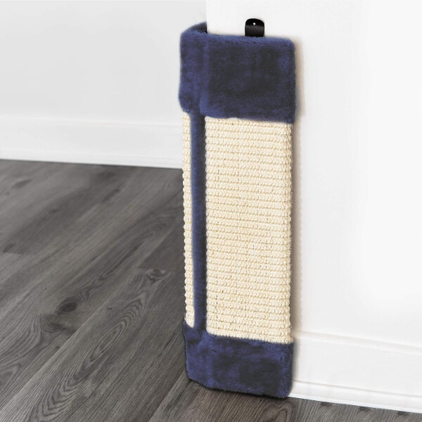 Rascador Gato Sillon Amurar Pared Tornillos Pom Pom Grande Variante Color Azul