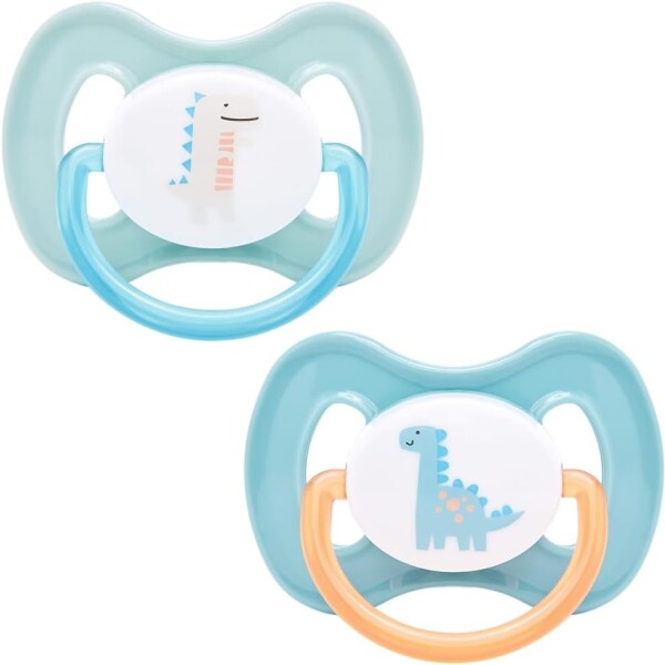 Set x2 chupetes BUBA fisiologico 0-6 meses dino magic