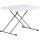 Mesa Plegable Auxiliar Camping Jardín 76x50x28cm Blanco