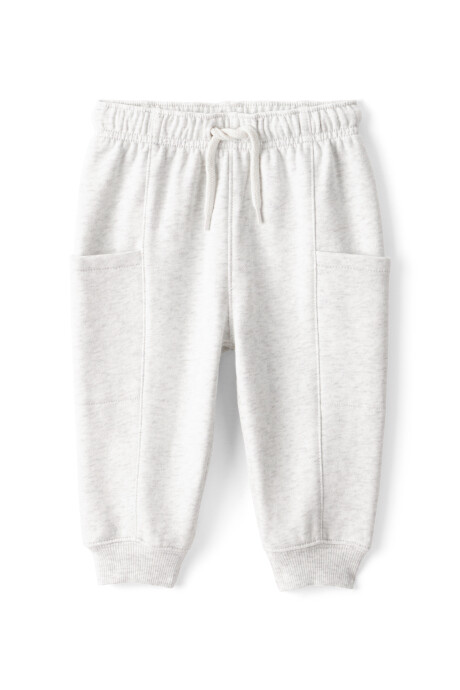 Set dos piezas de algodón, pantalón y buzo estampado Sin color