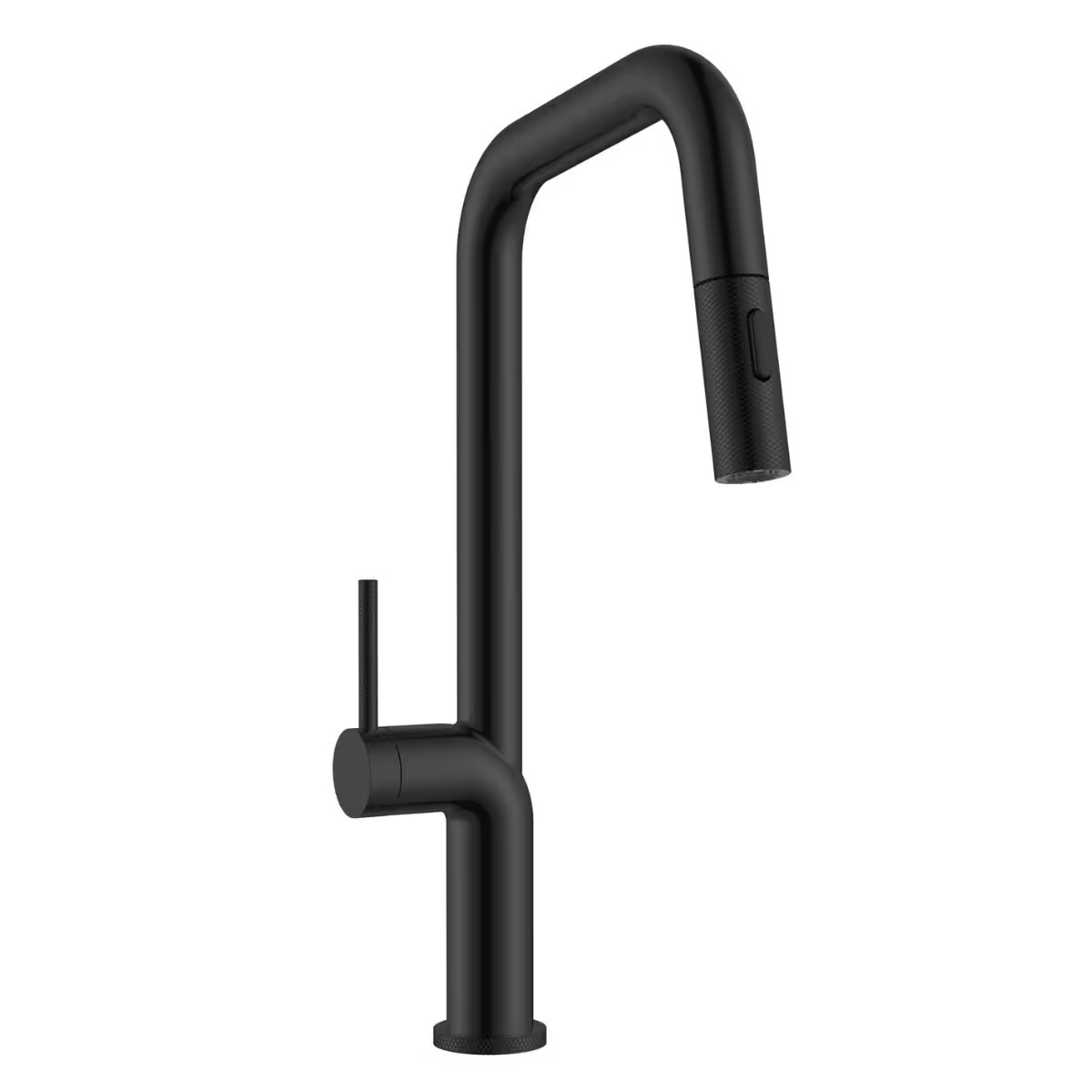 Grifería De Cocina Monocomando De Mesada Eon Extensible Negra Mate 