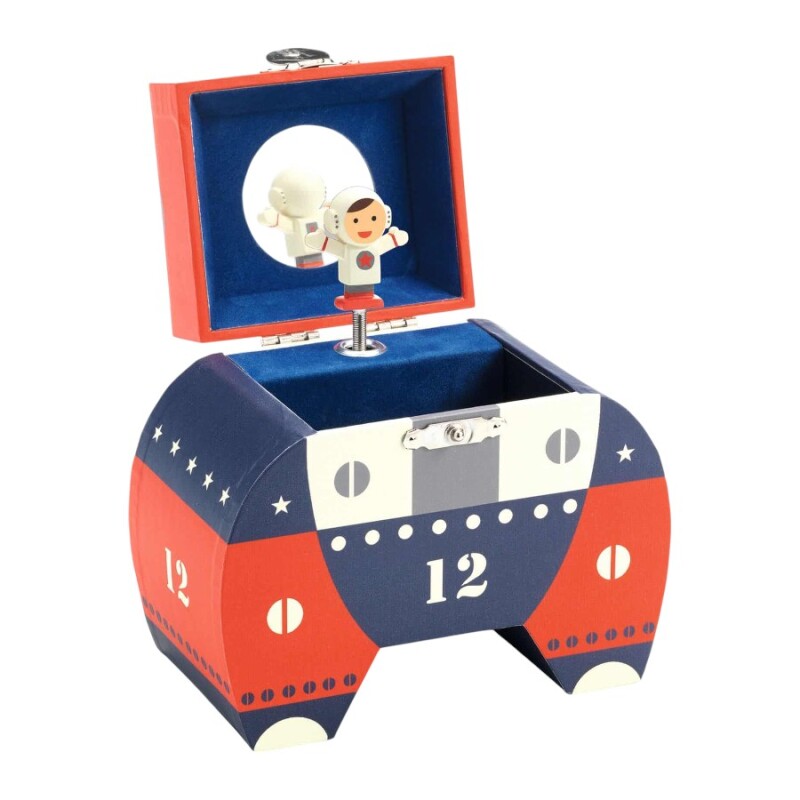 Caja Musical Infantil Polo 12 Cohete Azul Caja Musical Infantil Polo 12 Cohete Azul