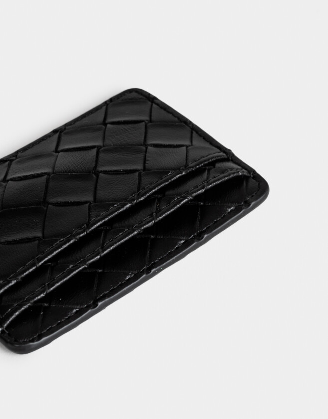 Tarjeteros Tarjetero Doble Bolsillo - Negro