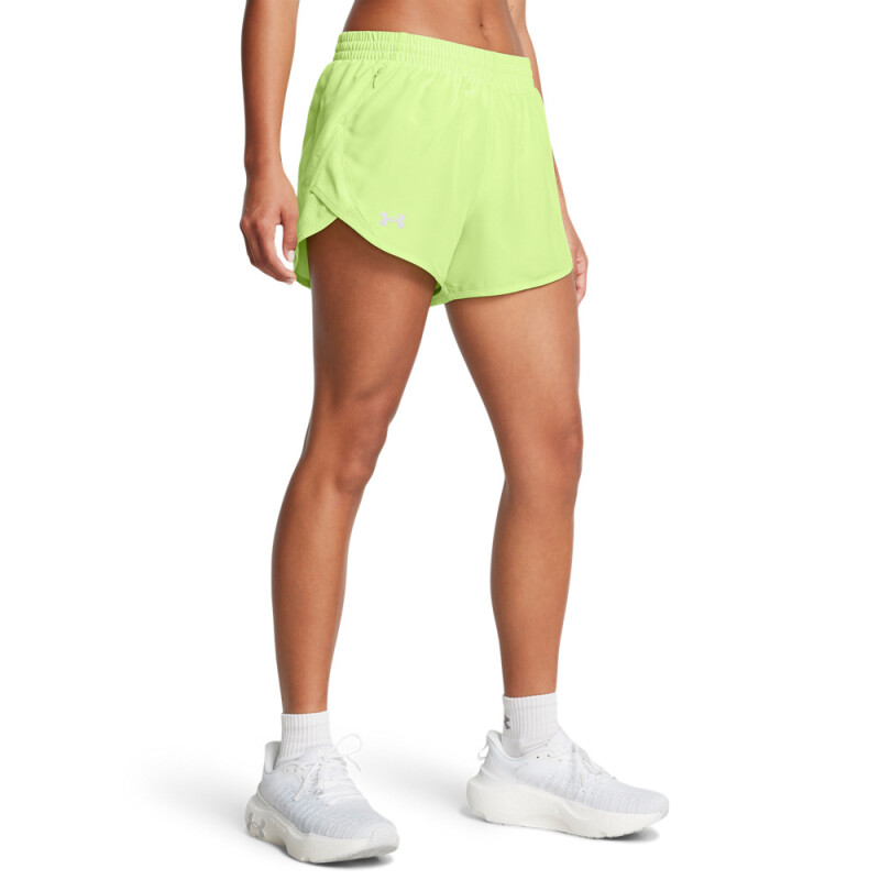 UA Fly By 3'' Shorts-RED GRN-304