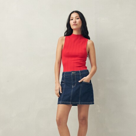 FALDA PRITA Azul Oscuro